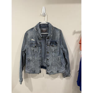 Torrid Distressed Denim Jacket - Size 1